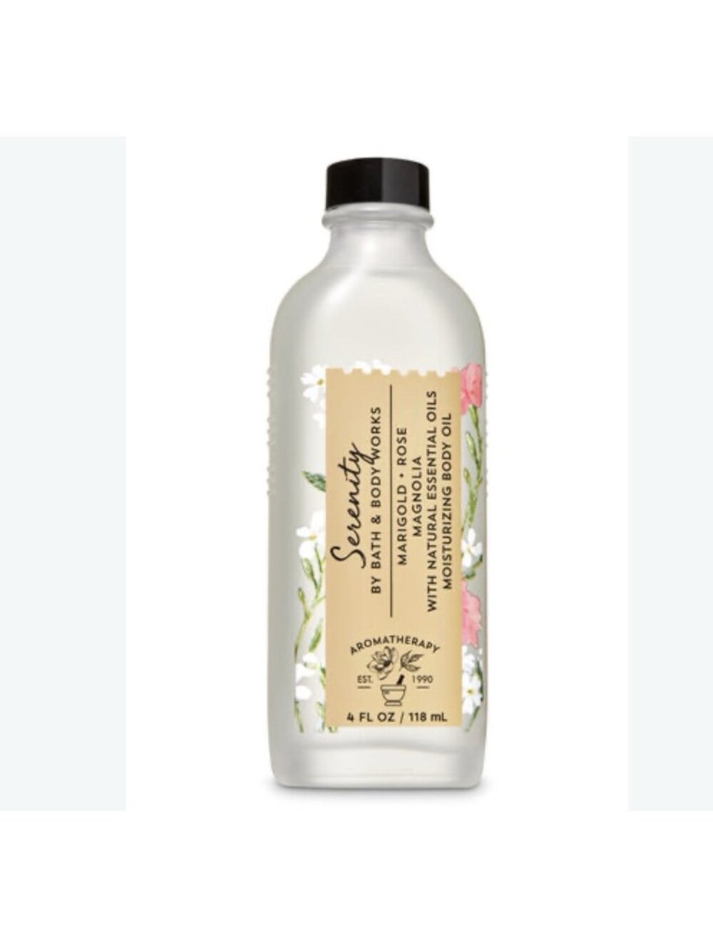 Bath & Body Works Aromatherapy Serenity Marigold Rose Magnolia Moisturizing Oil